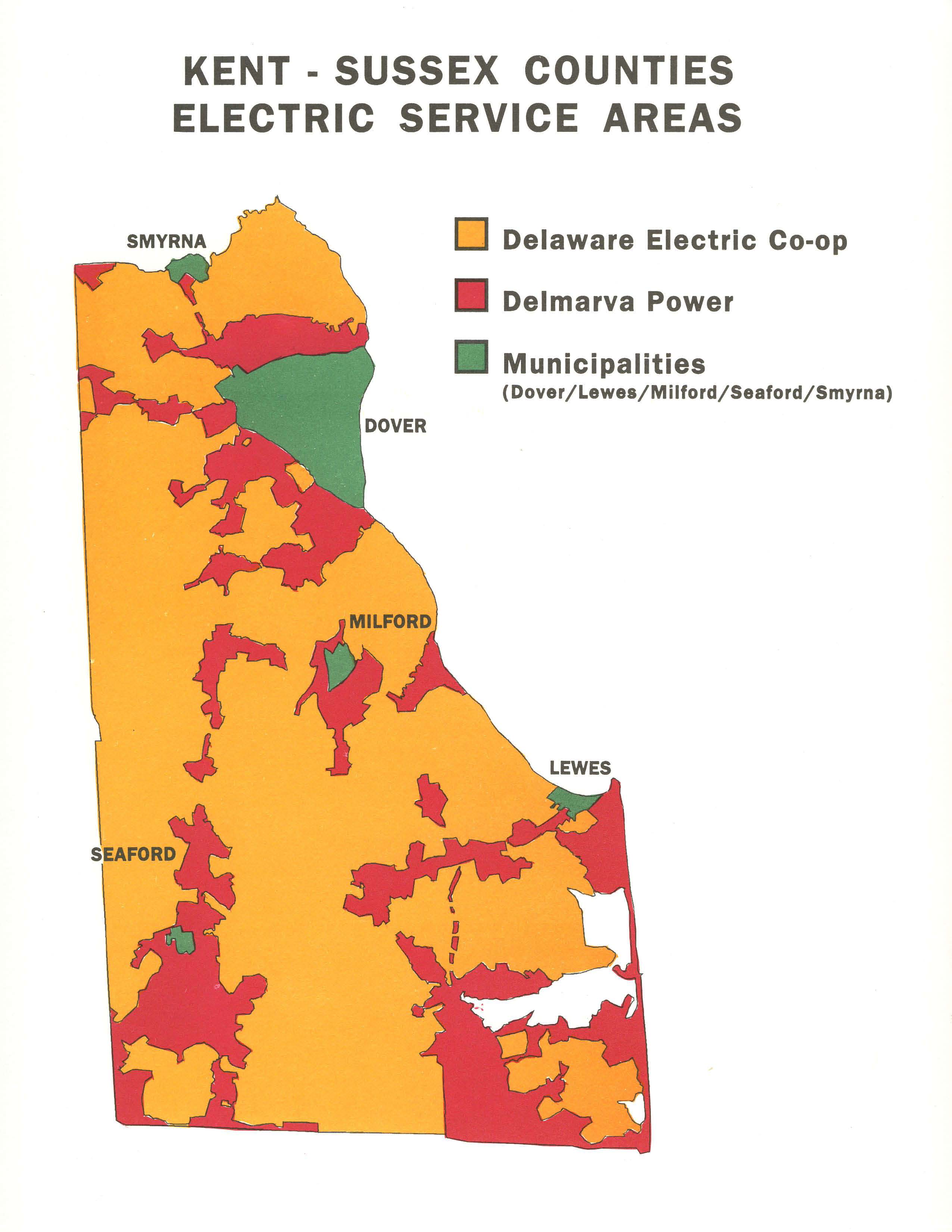 Delaware Electric Coop Service Area